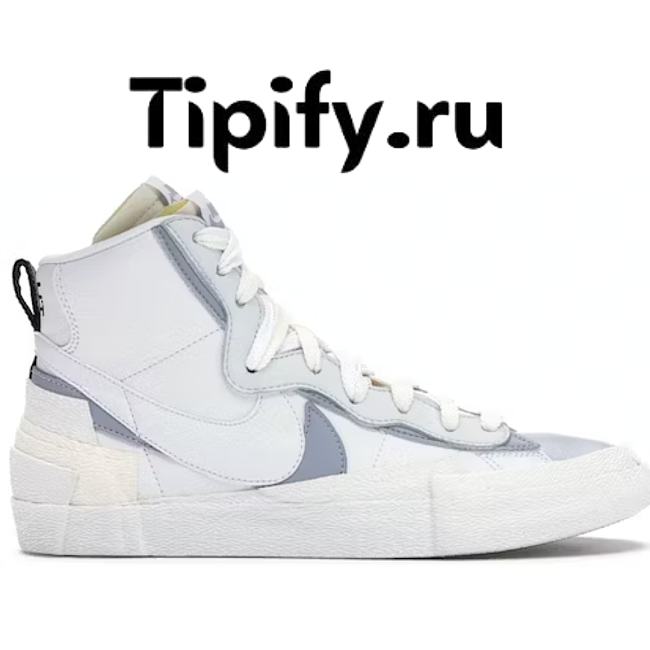 Nike Blazer Mid sacai White Grey BV0072-100 - 1