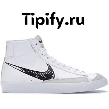 Nike Blazer Mid 77 Sketch White Black CW7580-101