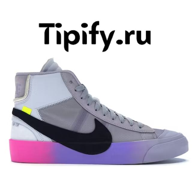 Nike Blazer Mid Off-White Wolf Grey Serena  AA3832-002 - 1