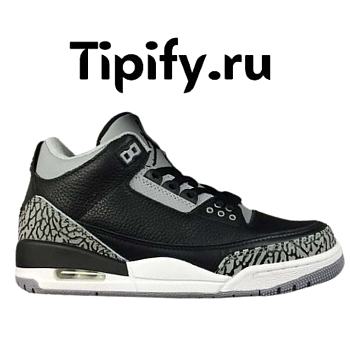 AIR JORDAN 3 black gray white custome