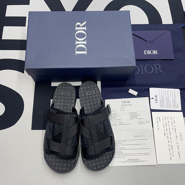 DIOR ALPHA SANDAL Black Dior Oblique Jacquard 3SA081YXV_H910 - 1