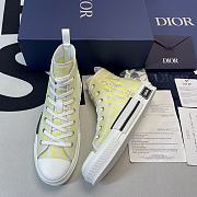 Dior B23 High Top White Yellow Oblique  3SH118YNT H160 - 1