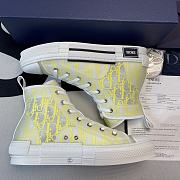 Dior B23 High Top White Yellow Oblique  3SH118YNT H160 - 5