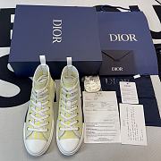 Dior B23 High Top White Yellow Oblique  3SH118YNT H160 - 4