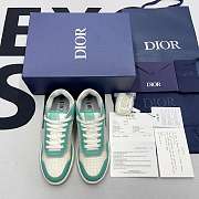 Dior B27 Low Turquoise Cream Dior Oblique Cream Jacquard  3SN272ZIR06651 - 6