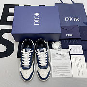 Dior B27 Low Blue Cream Dior Gray Beige Black Dior Oblique Jacquard  3SN272ZIR_H568 - 3