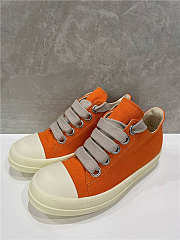 Rick Owens DRKSHDW Low Sneakers ORANGE/MILK   - 6