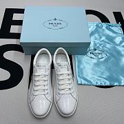 Prada Brushed Sneakers Leather White White  2EE376_3F0E_F0009 - 2