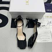 Christian Dior Square Toe Street Style Plain Leather Block Heels - 1