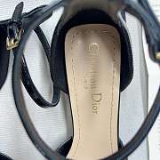 Christian Dior Square Toe Street Style Plain Leather Block Heels - 4