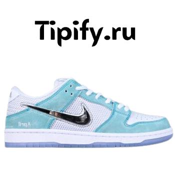 April Skateboards X Nike SB Dunk Low Blue White Silver FD2562-400 