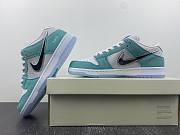 April Skateboards X Nike SB Dunk Low Blue White Silver FD2562-400  - 5