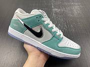 April Skateboards X Nike SB Dunk Low Blue White Silver FD2562-400  - 2