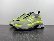 MEN'S BALENCIAGA / ADIDAS TRIPLE S SNEAKER IN FLUO YELLOW 712821W2ZB57512 - 4