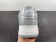 A Bathing Ape Bape Sta Patent Leather White Grey (2023)  1I70-291-021/1I70-191-022 - 3