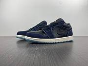 Air Jordan 1 Low Navy Black Snakeskin FJ5478-010 (2023) - 3