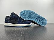 Air Jordan 1 Low Navy Black Snakeskin FJ5478-010 (2023) - 4