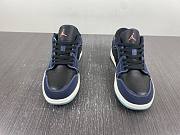 Air Jordan 1 Low Navy Black Snakeskin FJ5478-010 (2023) - 6