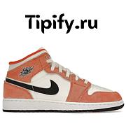 Air Jordan 1 Mid SE Orange Suede (GS)  DV1336-800 - 1