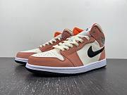 Air Jordan 1 Mid SE Orange Suede (GS)  DV1336-800 - 2