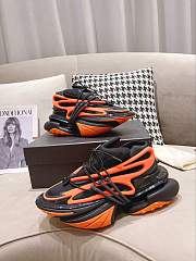 Balmain Unicorn Low-Top Orange Black  YM1VJ309KNCA - 5