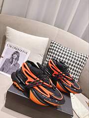 Balmain Unicorn Low-Top Orange Black  YM1VJ309KNCA - 4