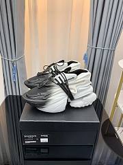 Balmain Unicorn Low 'White Black Gradient' YM0VJ309KNED GAB - 4