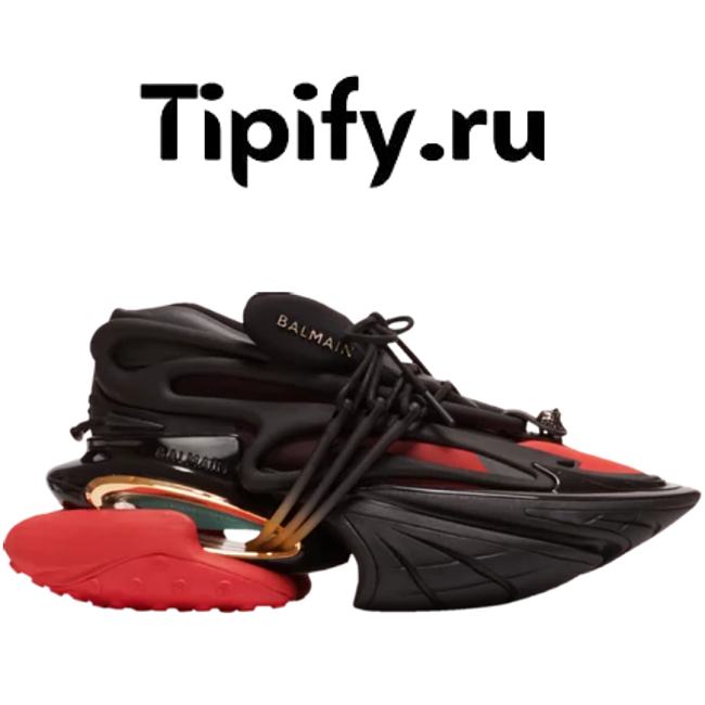 Balmain Unicorn Low 'Black Red' AM1VJ309TNCS EGU - 1