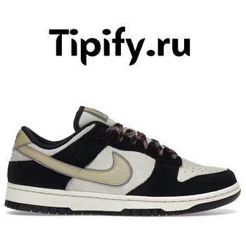 Nike Dunk Low LX Black Suede Team Gold (Women's)  DV3054-001