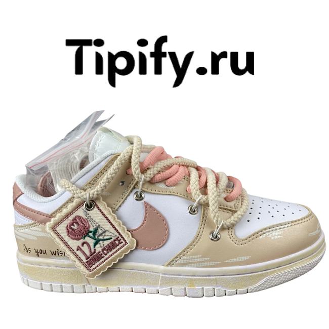 Nike Dunk Low White Pink (GS) CUSTOM - 1