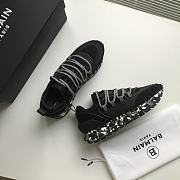 BALMAIN Black Racer Micro Pearl Sneakers 231251M237041 - 5