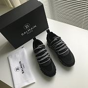 BALMAIN Black Racer Micro Pearl Sneakers 231251M237041 - 3