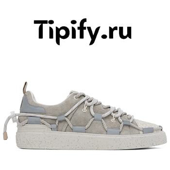 BALMAIN Gray B-Court Sneakers 231251M237030