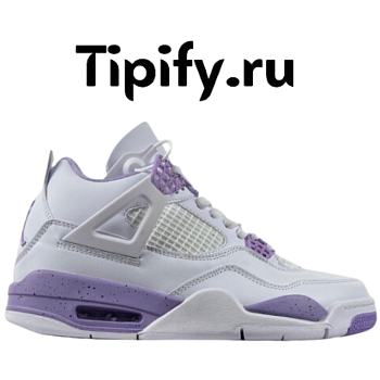 Air Jordan 4 White Purple Oreo Custom