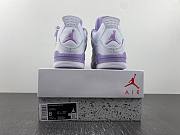 Air Jordan 4 White Purple Oreo Custom - 5