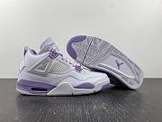 Air Jordan 4 White Purple Oreo Custom - 2