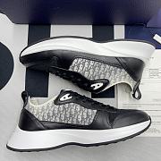 Dior B25 Runner Black Grey Oblique Leather  3SN259ZJF_H968 - 5