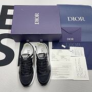 Dior B25 Runner Black Grey Oblique Leather  3SN259ZJF_H968 - 2