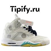 Air Jordan 5 x ​Off White Green Purple  - 1