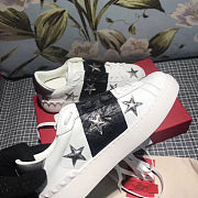 VALENTINO GARAVANI Leather Star Trainers In Multi  - 3