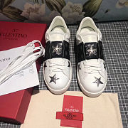 VALENTINO GARAVANI Leather Star Trainers In Multi  - 4