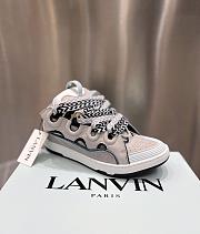 LANVIN LEATHER CURB SNEAKERS GREY FM-SKRK11-DRAG-A231340 - 2