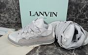 LANVIN LEATHER CURB SNEAKERS GREY/WHITE FM-SKRK11-DOTS-P23130040 - 6