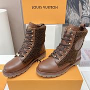 Louis Vuitton | Plain Toe Rubber Sole Casual Style Sheepskin Street Style - 6