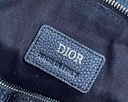 Dior Saddle Bag Oblique Jacquard Black 7.8H 11.2W 1.9D - 6