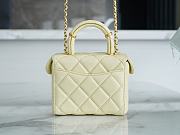 Chanel Small Vanity Case Lambskin 'Light Yellow' AS3973-B10657-NN289 - 5