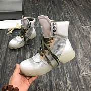 Rick Owens MULTICOLOR TRANSPARENT LEATHER SNEAKERS Custom - 5