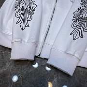 Chrome Hearts Floral Cross Zip Hoodie 'White' 1383 100000106FCZH WHIT - 2