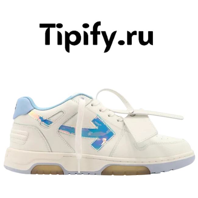 OFF-WHITE Iridescent Out Of Office Sneakers - White  OMIA189F21LEA003 0181 - 1