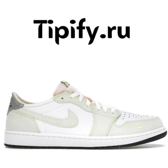 Air Jordan 1 Retro Low White Ghost Green Black  DM7837-103 - 1